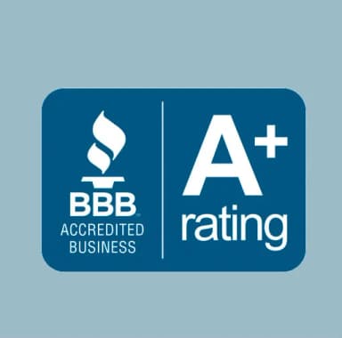 BBB Accredited Business, A+ rating